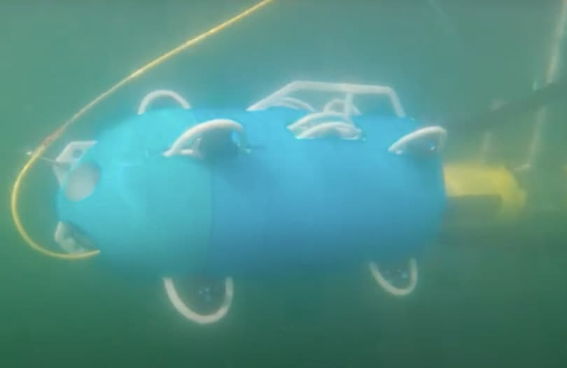 ROV deployment at Lake Tahoe